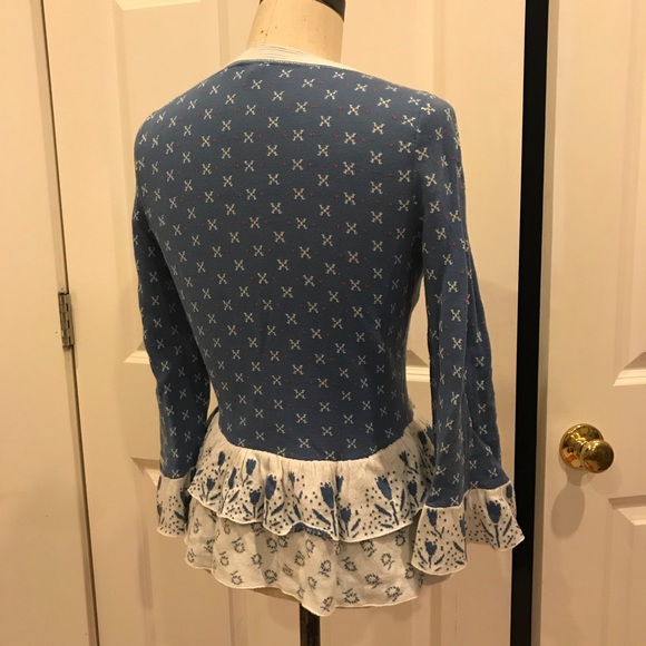 Anthropologie Blue Cardigan - Picture 3 of 5